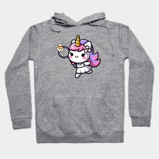 Badminton Unicorn Olympics 🦄 - Smash It! Hoodie